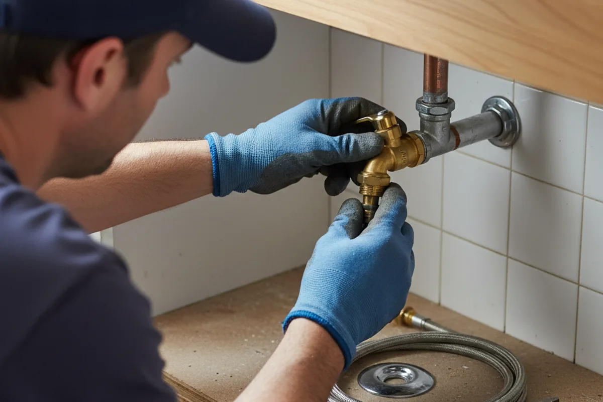 Shutoff valve and fitting work during Emergency Plumbing in Jane Lew
